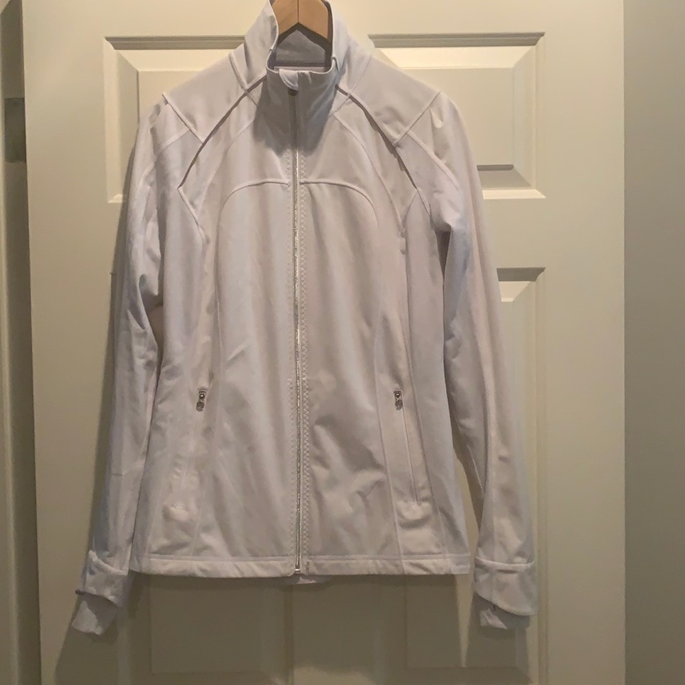 Lululemon White Zip Up Jacket Size 8